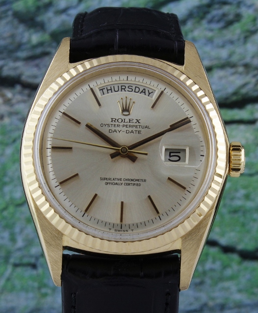 (image for) A ROLEX MEN 18K SOLID GOLD VINTAGE DAY-DATE / 1803